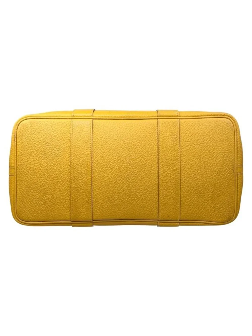 Hermes Tote Bag Garden Party PM Negonda Jaune Ambre Yellow Silver
